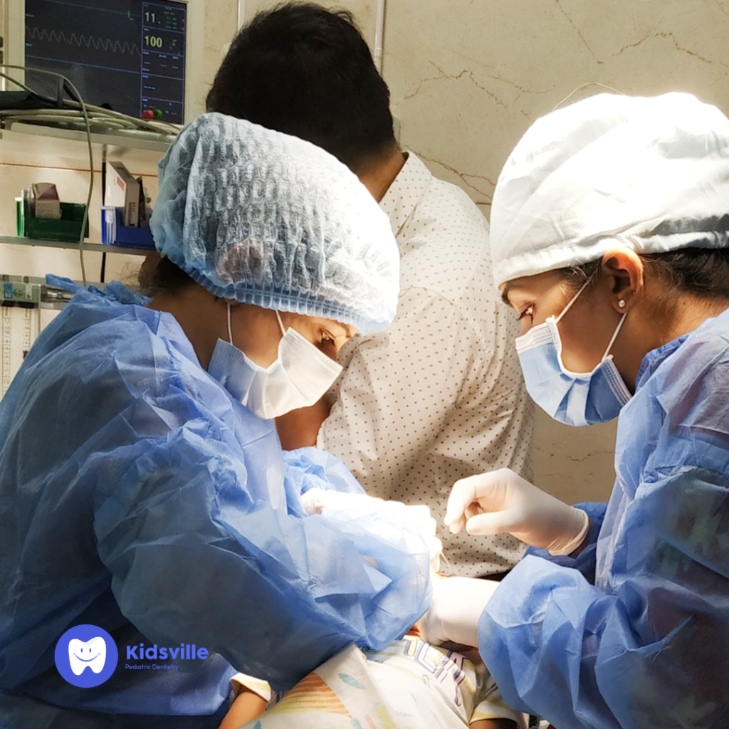 At Kidsville Dental, we make even complex treatments stress-free for kids. Discover safe, expert pediatric dental care under general anesthesia, right here in Ahmedabad.